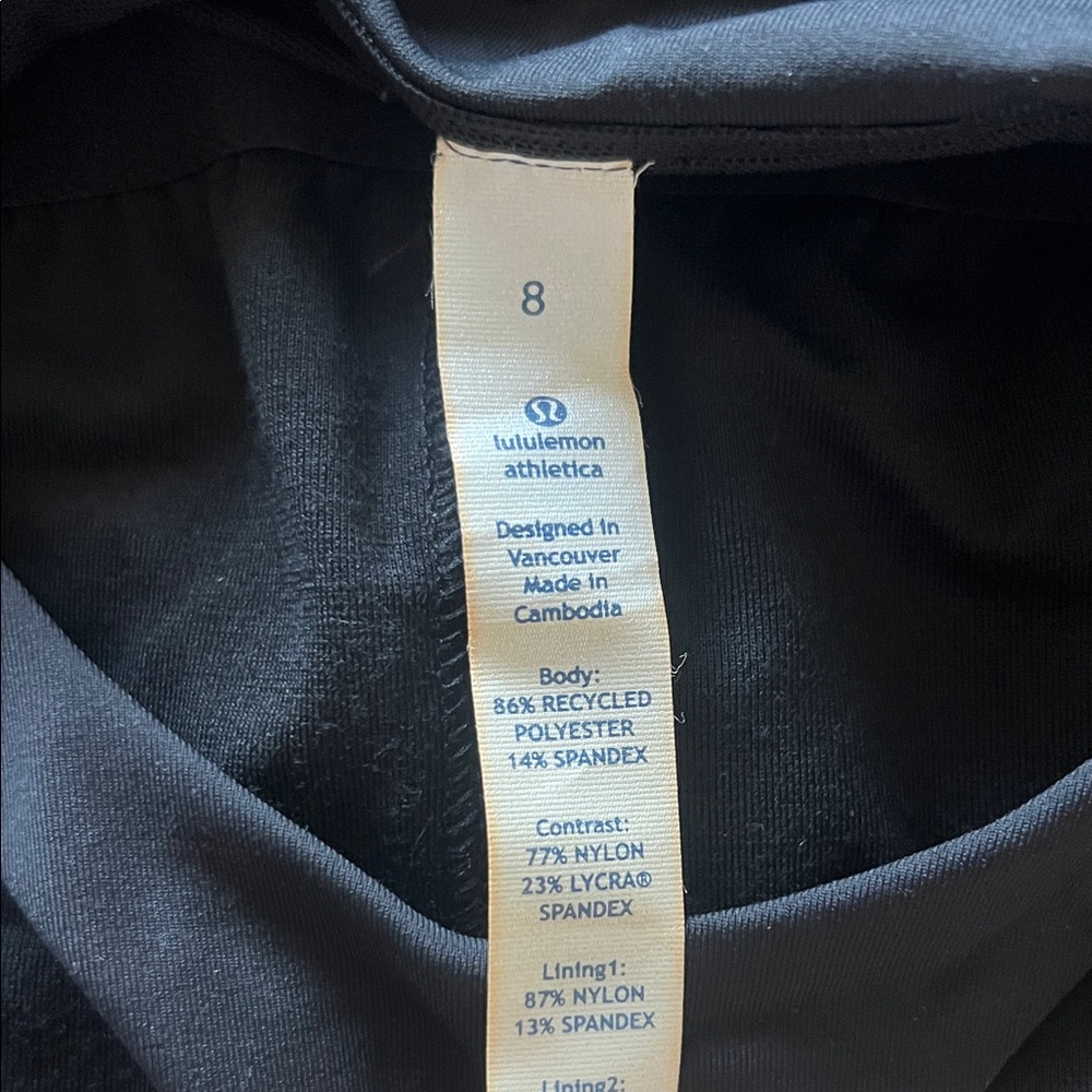 Lululemon Black Athletic Tank Top - Picture 3 of 3